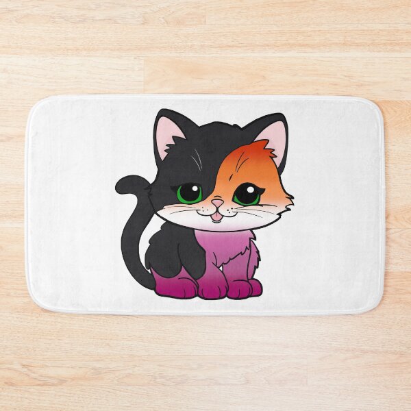 Artikelvorschau, Kawaii Lesbenkatze – Süßes Design mit lesbischem Stolz entworfen und verkauft von Travelslightly.