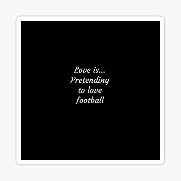 Vista previa del artículo con la obra «Amor por el fútbol», diseñado y vendido por sloganwriter12.