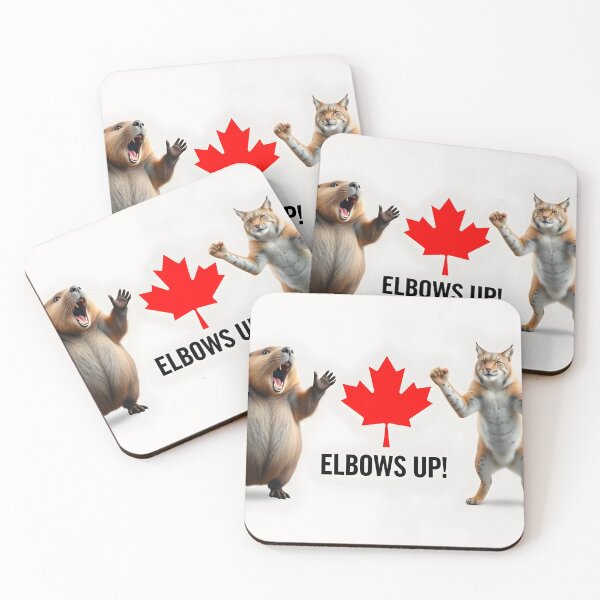 Item preview, Elbows Up Beaver & Lynx designed and sold by SketchandPerch.