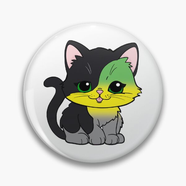 Item preview, Kawaii Lithromantic Cat – Lithromantic Pride Cute Design designed and sold by Travelslightly.