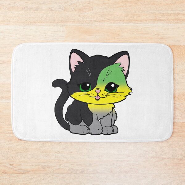 Item preview, Kawaii Lithromantic Cat – Lithromantic Pride Cute Design designed and sold by Travelslightly.
