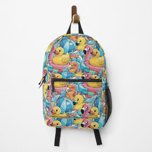 Item preview, Fun Pool Party - Rubber Ducks, Flamingo Float, and Beach Ball Chaos designed and sold by NSB-Design.