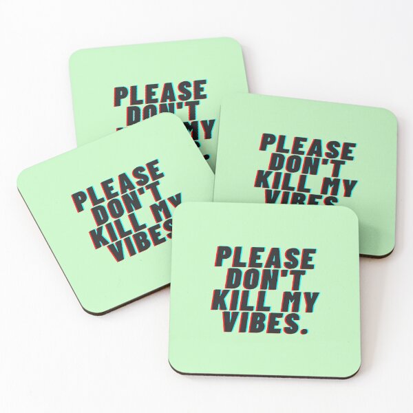 Item preview, Retro Aesthetic "Please Don't Kill My Vibes" Cool Typography Design designed and sold by danfreeze.