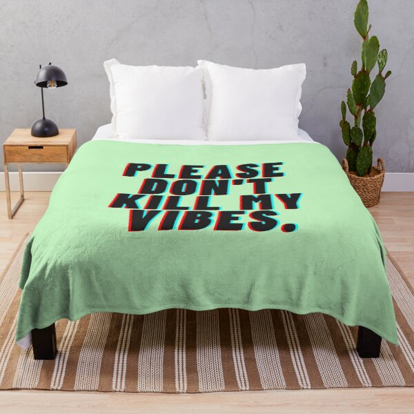Item preview, Retro Aesthetic "Please Don't Kill My Vibes" Cool Typography Design designed and sold by danfreeze.