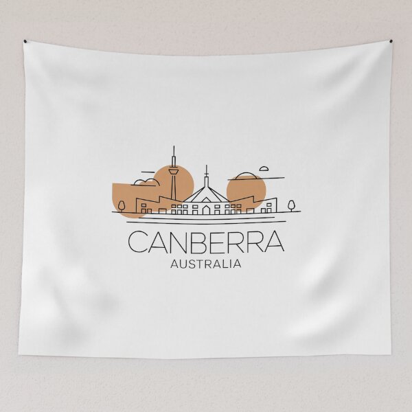 Item preview, Canberra Skyline – Minimalist Australia Design designed and sold by pod24.