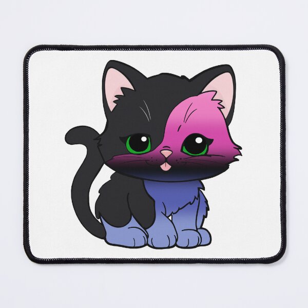 Item preview, Kawaii Omnisexual Cat – Omnisexual Pride Cute Design designed and sold by Travelslightly.