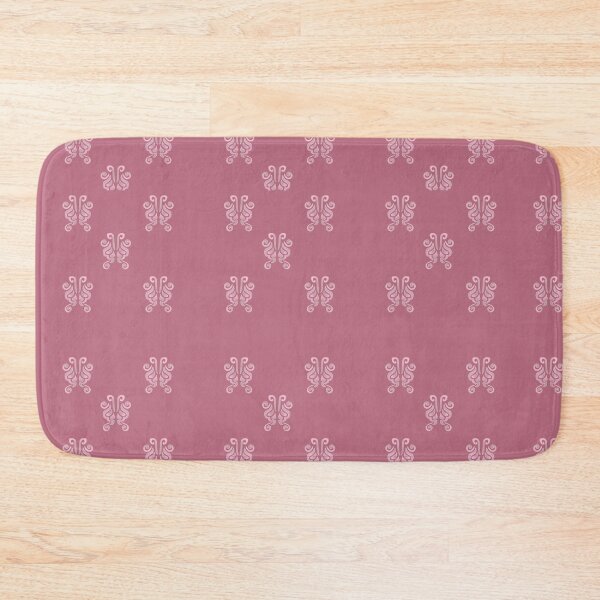Item preview, Pink Flourishes on Faded Raspberry  designed and sold by JaygiesDesign.