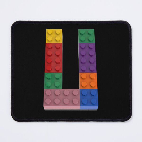 Item preview, Letter U brick tee for all Master Builders designed and sold by Brickification.