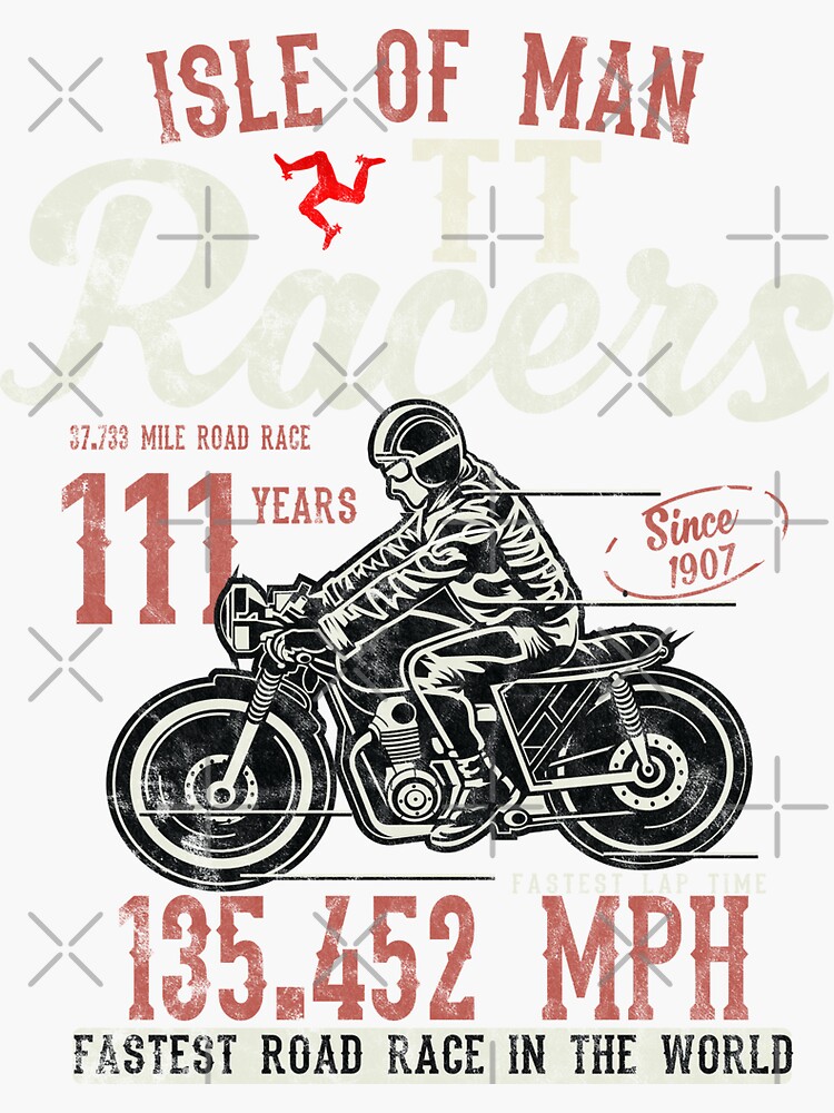 Isle Of Man TT Races Top Speed Racing 3 Legs Of Man Manx Flag by thespottydogg
