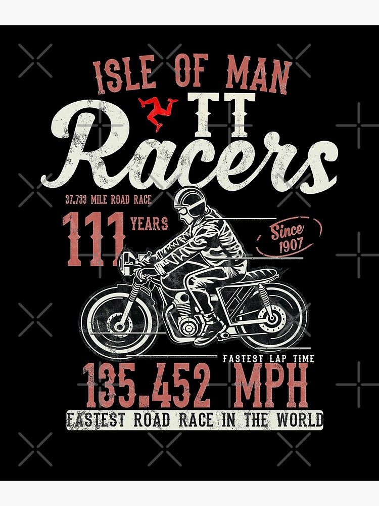 Isle Of Man TT Races Top Speed Racing 3 Legs Of Man Manx Flag by thespottydogg