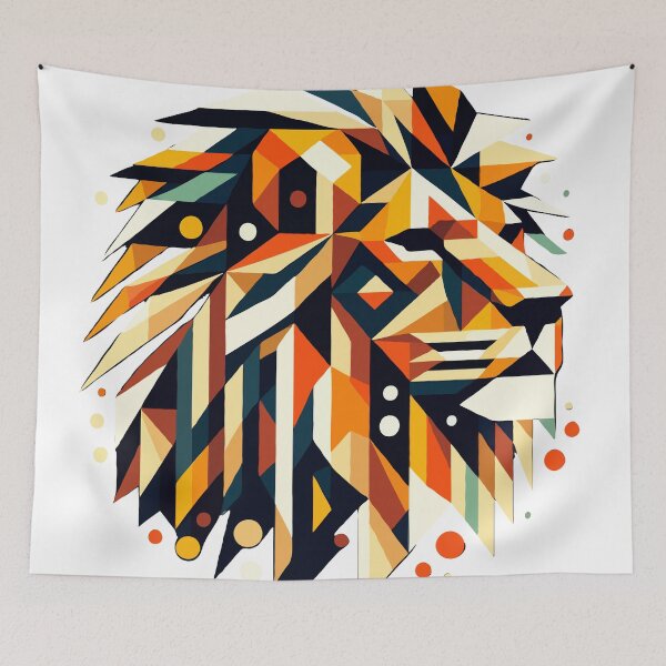 Item preview, Geometric Lion Art designed and sold by houta.