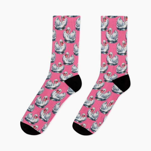 Item preview, Swan Bird Pattern Design - Pink  designed and sold by PatternTitan.