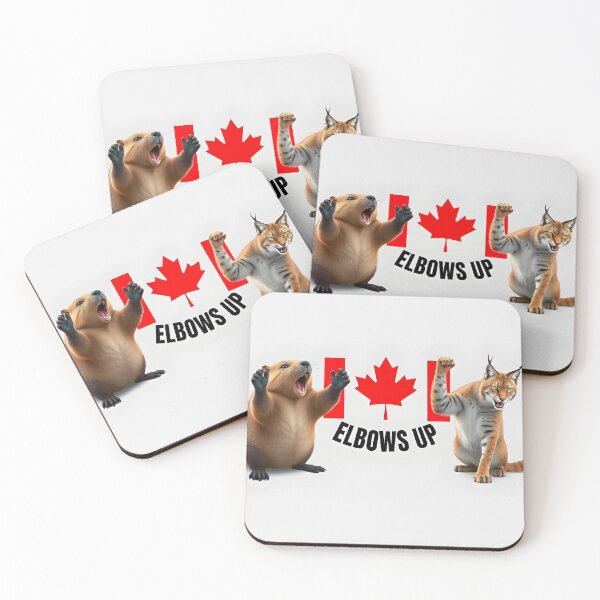 Item preview, Elbows Up Beaver & Lynx designed and sold by SketchandPerch.