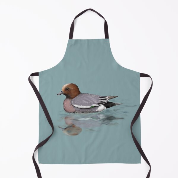 Item preview, A drawing of a swimming wigeon designed and sold by Bwiselizzy.