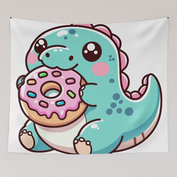 Item preview, Dino with donut designed and sold by Delidream.
