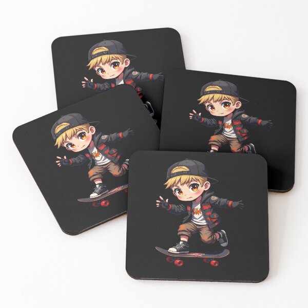 Item preview, Anime Boy Skater - Street Style Coolness on Wheels designed and sold by  VectorArtFactory.