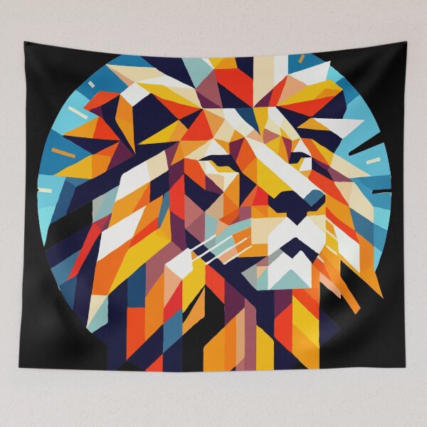 Item preview, Geometric Lion Illustration designed and sold by houta.