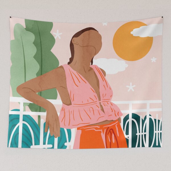 Item preview, Just Another Warm Day, Sun Soaked Relaxation Chill Vibes, Modern Summer Time, Cozy Afternoon Pastel Tones designed and sold by Kintsugi99.
