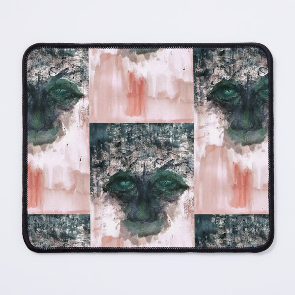 Item preview, Sweet Green Eyes - Abstract Expressionist Portrait designed and sold by vestigioart.