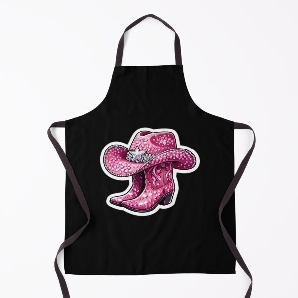 Artikelvorschau, Pinkfarbener und glitzernder Cowgirlhut mit Stiefeln. entworfen und verkauft von Andyt.