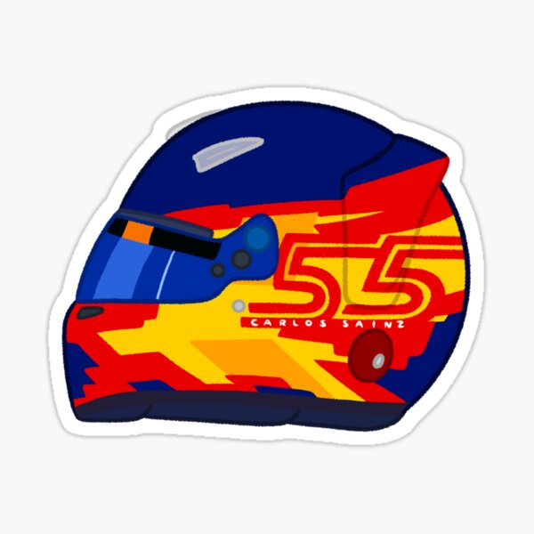 Artikel-Vorschau von Carlos Sainz Jr. 2025 Helm, designt und verkauft von OriDraws.