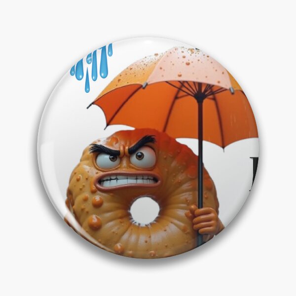 Item preview, A cheerful and carefree everyday satire, Arrabbiata Donut, Angry / Furious, Umbrella designed and sold by Sweetday2025.