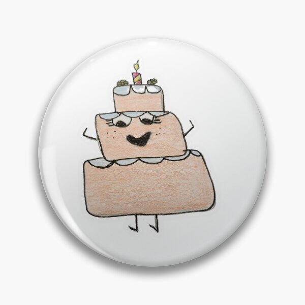 Item preview, Birthday cake cartoon drawing designed and sold by Raineylanes.