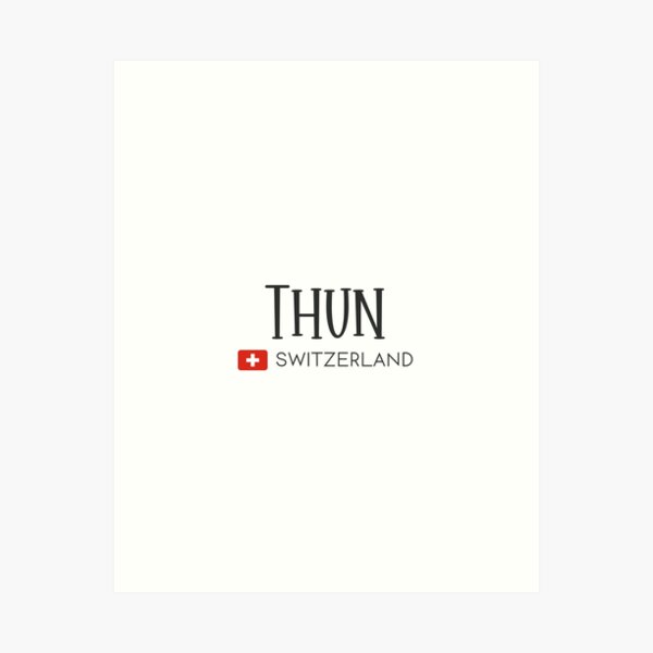 Item preview, Thun - Switzerland  designed and sold by StudioRedKoala.