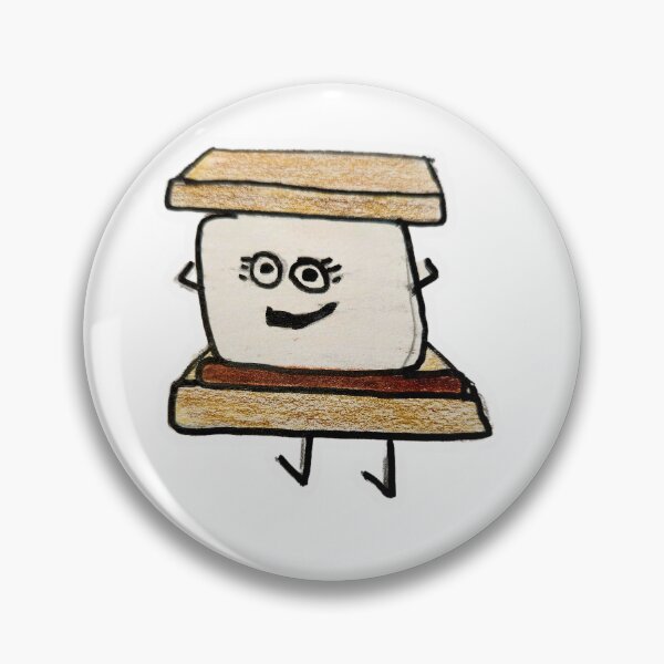 Item preview, S'mores cartoon drawing designed and sold by Raineylanes.