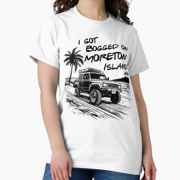 Vista previa del artículo con la obra «Me quedé atascado en la isla Moreton. 4x4», diseñado y vendido por dylanmorgan.