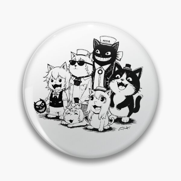 Item preview, Crazy cute funny cats in japan style manga anime ink drawing designed and sold by VonKalt.