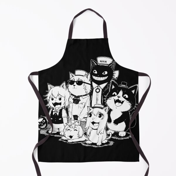 Item preview, Crazy cute funny cats in japan style manga anime ink drawing designed and sold by VonKalt.