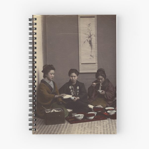 Item preview, Japanese women having lunch  designed and sold by 19th Century in Color.