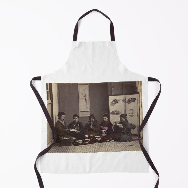 Item preview, Japanese women having lunch  designed and sold by 19th Century in Color.