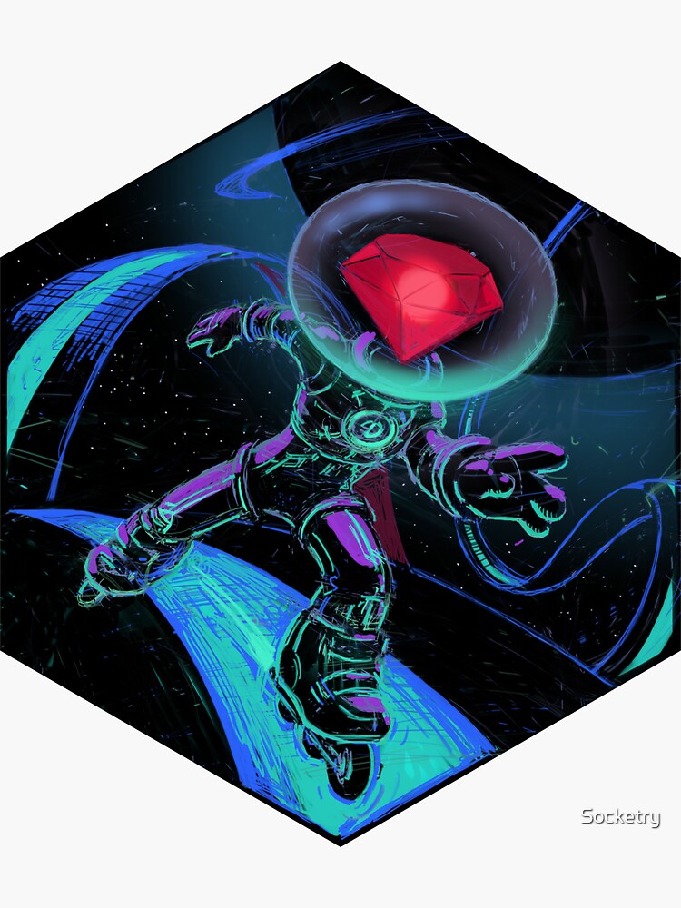 Thumbnail 3 of 3, Sticker, Ruby Rolls designed and sold by Socketry.