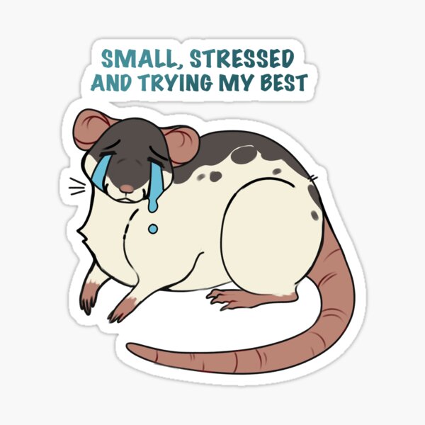 Item preview, Sad Rat - text version designed and sold by quartzz.
