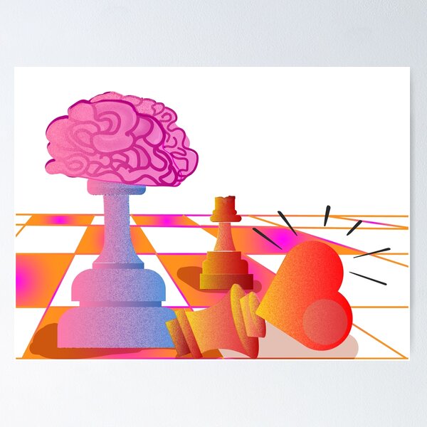 Item preview, Brain Heart Checkerboard designed and sold by Vani-studio.