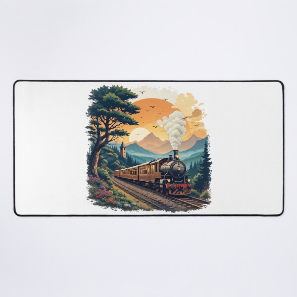 Item preview, Vintage Train Travel - Nostalgic and Adventurous Design for Home Decor, Fashion and Accessories Redbubble designed and sold by latelierdechris.
