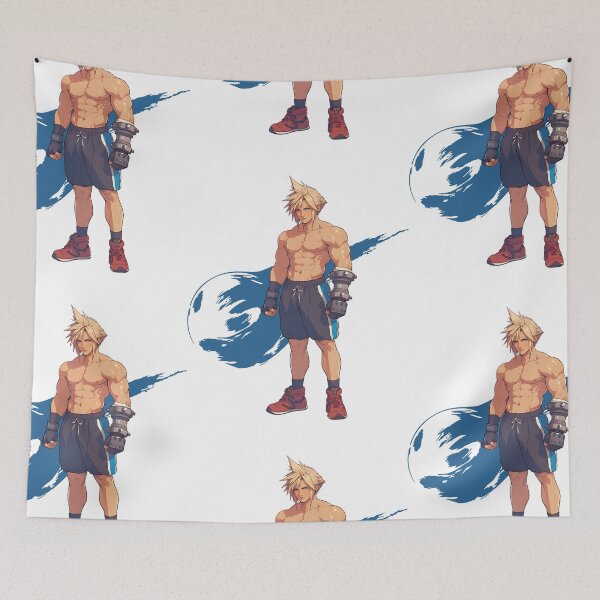 Item preview, Cloud Strife Final Fantasy GYM Training Wear designed and sold by bapupa.