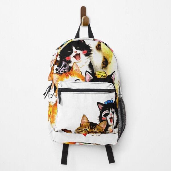 Item preview, Crazy cute funny cats in japan style manga anime ink drawing designed and sold by VonKalt.
