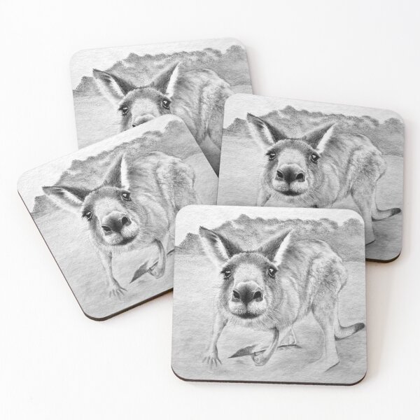 Item preview, An inquisitive Kangaroo designed and sold by SerenArtinOz.