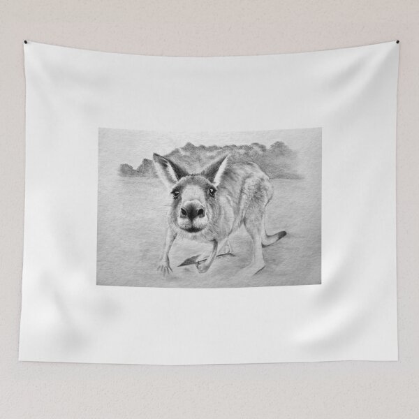 Item preview, An inquisitive Kangaroo designed and sold by SerenArtinOz.