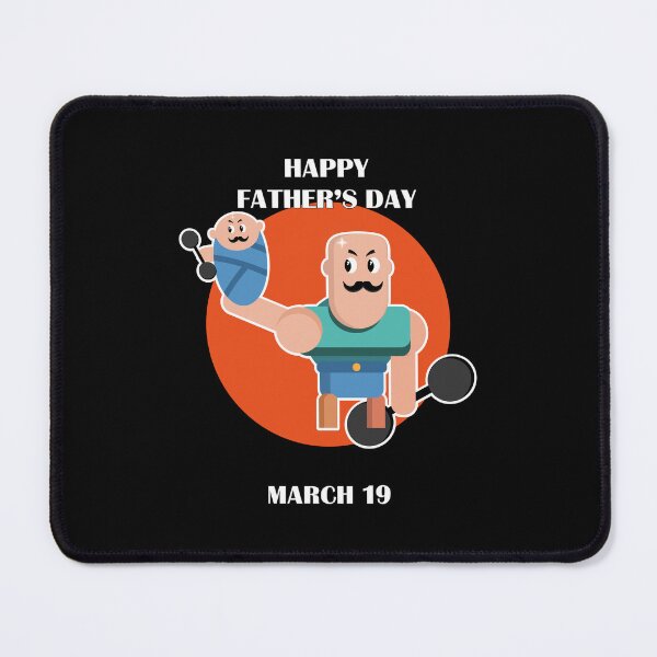 Item preview, Happy Father's Day on March 19 with a strongman lift to his strong baby designed and sold by Martapp.