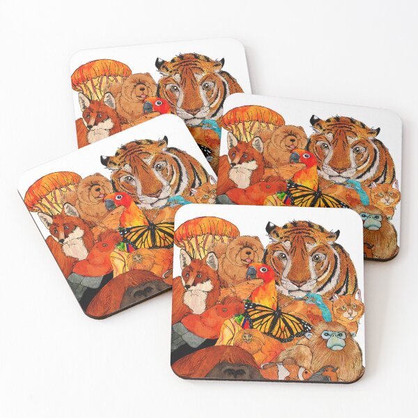 Item preview, orange animals designed and sold by katherineblower.