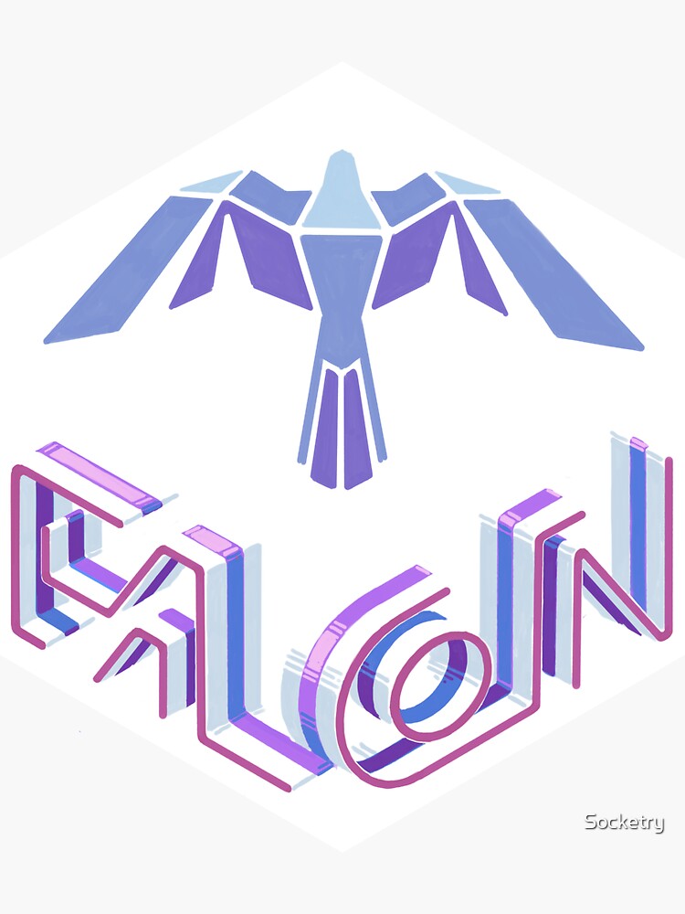 Thumbnail 3 of 3, Sticker, Falcon Logo designed and sold by Socketry.