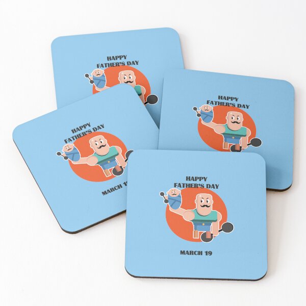 Item preview, Happy Father's Day on March 19 with a strong man who lifts his son up designed and sold by Martapp.