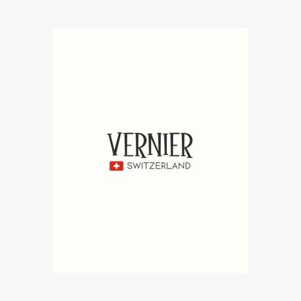 Item preview, Vernier - Switzerland  designed and sold by StudioRedKoala.