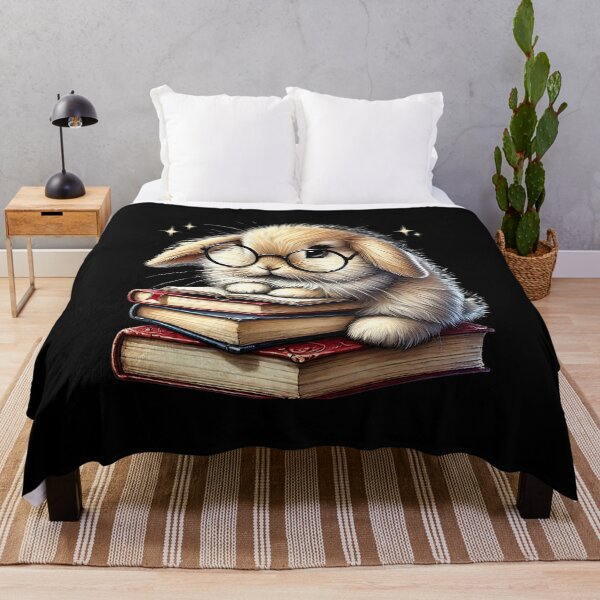 Item preview, Cute Bunny Reading Books  designed and sold by thebest-2studio.