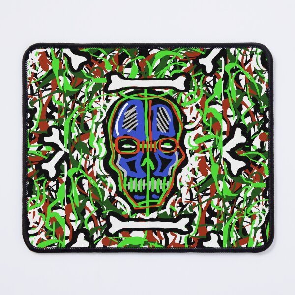 Item preview, Colorful skull and bones designed and sold by pawelkinart.