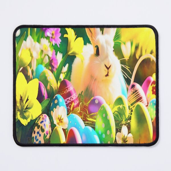 Item preview, Cute bright Easter bunny with flowers and eggs. designed and sold by TAnnao.